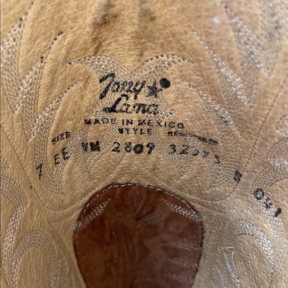 TONY LAMA COWBOY BOOTS FTL-02-124 - Picture 9 of 11